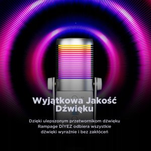 Mikrofon Rampage Diyez biały 3
