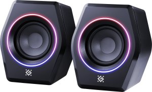 Głośniki Defender SOLAR 9 2.0 10W Bluetooth USB podświetlenie RGB 1