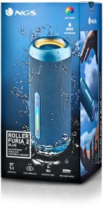 Głośnik NGS Głośnik Bluetooth Przenośny Roller Furia 2 Blue 15 W 4