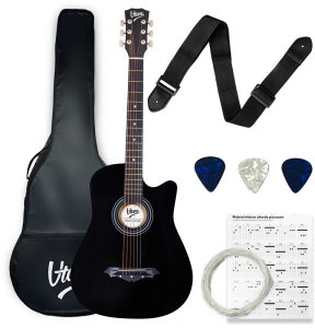 V-TONE AG ONE BK gitara akustyczna 4/4 kostki pasek zapasowe struny pokrowiec akordy 2