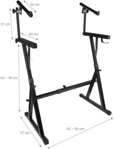 DNA KEY 2 statyw pod klawisze podwójny regulowany solidny 4