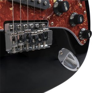 V-Tone GITARA ELEKTRYCZNA STRATOCASTER 4/4 SSS TREMOLO PEŁNOWYMIAROWA KLUCZE 5