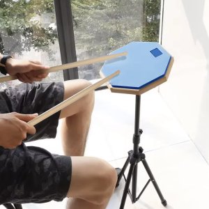 V-TONE PDS1 BL niebieski pad perkusyjny do ćwiczeń statyw pałeczki pokrowiec zestaw 12" 2