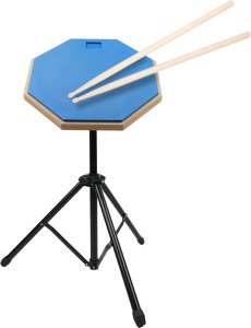 V-TONE PDS1 BL niebieski pad perkusyjny do ćwiczeń statyw pałeczki pokrowiec zestaw 12" 6