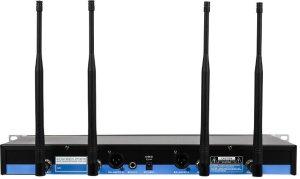 DNA PSV 2 mikrofon bezprzewodowy 2x nadajnik doręczny system nagłośnienia UHF 518-542 MHz 3