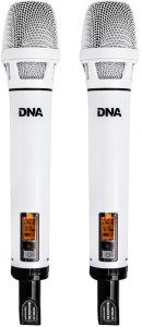 DNA PSV 2 mikrofon bezprzewodowy 2x nadajnik doręczny system nagłośnienia UHF 518-542 MHz 4