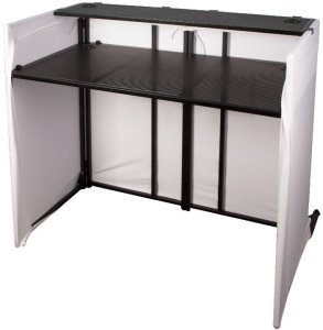 DNA DJ TV SCREEN stół stanowisko DJ uchwyt do telewizora 2 blaty pokrowiec do 70 kg 2