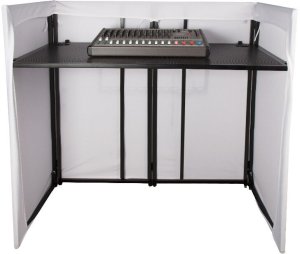 DNA DJ TV SCREEN stół stanowisko DJ uchwyt do telewizora 2 blaty pokrowiec do 70 kg 4