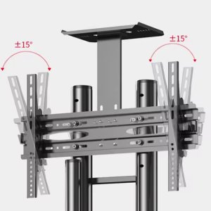 DNA TV STAND statyw podłogowy czarny stalowy uchwyt do telewizora 32-70 do 50 kg 5