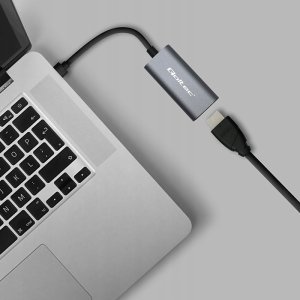 Adapter AV Qoltec Adapter aluminiowa przejciówka USB-C na HDMI 4K | 60Hz | 32AWG 3