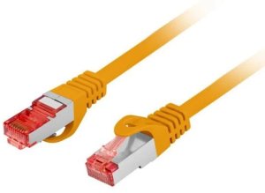 PATCHCORD KAT.6 S/FTP LSZH CU 15M POMARAŃCZOWY FLUKE PASSED LANBERG 1