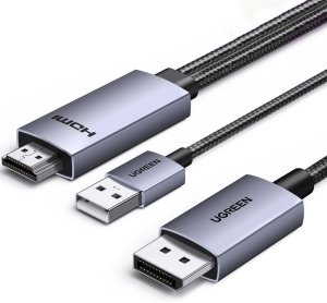 Kabel UGREEN DisplayPort / HDMI HD169 4K 60Hz 2m (czarny) 1