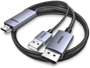 Kabel UGREEN DisplayPort / HDMI HD169 4K 60Hz 2m (czarny) 2