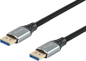 Equip DisplayPort 2.1 St/St 1.00m16K/60Hz komp.HDCP Alum. gr 1