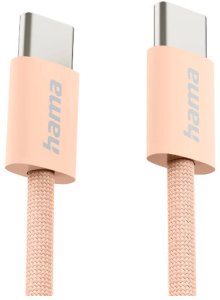Kabel USB Hama USB-C - USB-C 1 m Pomarańczowy (002017270000) 3