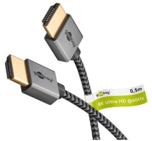 Slim kabel HDMI o bardzo dużej szybkości transmisji - Długość kabla 0.5 m 1