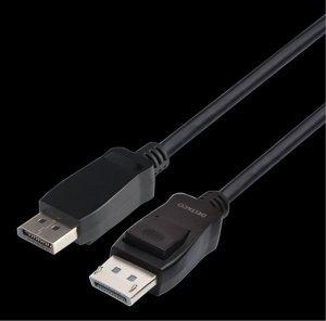 DisplayPort cable DELTACO 3m, 8K, DP 1.4, DSC 1.2, LSZH black / DP8K-1030-LSZH 1