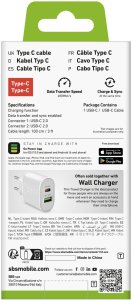 Kabel USB SBS Mobile USB-C - USB-C 1 m Biały (8018417457647) 3