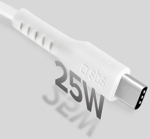 Kabel USB SBS Mobile USB-C - USB-C 1 m Biały (8018417457647) 5