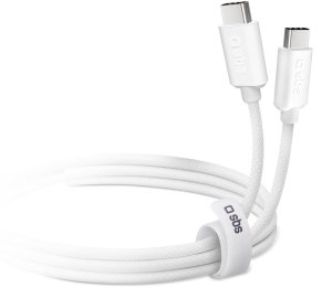 Kabel USB SBS Mobile USB-C - USB-C 1.5 m Biały (8018417439704) 2