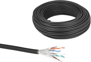 DeLOCK 80597 kabel sieciowy Czarny 50 m Cat6a U/FTP (STP) 3