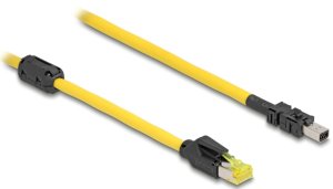 DeLOCK 81250 kabel sieciowy Czarny, Żółty 1 m Cat6 1