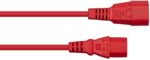 Kabelmeister SK1430-R010 kabel zasilające Czerwony 1 m IEC C14 IEC C13 2