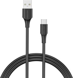 Kabel USB Vention USB-A - USB-C 0.5 m Czarny (CTHBD) 2
