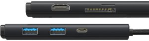 HUB USB Baseus Lite Series 1x SD 1x USB-C 1x microSD 1x HDMI  + 2x USB-A 3.2 Gen1 (WKQX050101) 3