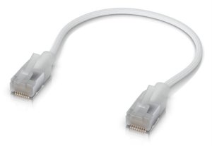 Ubiquiti Ubiquiti UACC-Cable-Patch-EL-C6A-0.15M-W-24 kabel sieciowy Półprzezroczysty, Biały 0,15 m Cat6a 2