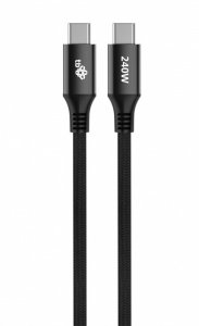 Kabel USB C - USB C 2m 240W czarny 1