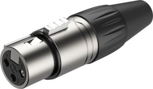 Kabel Roxtone XLR - XLR 1m czarny 3
