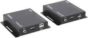 System przekazu sygnału AV Manhattan MANHATTAN 1080p60Hz HDMI KVM over IP Extender Set Przedłużacz sygnału HDMI do 120m przez kabel Cat6 lub sieć IP 2