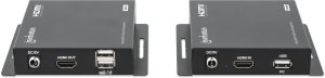 System przekazu sygnału AV Manhattan MANHATTAN 1080p60Hz HDMI KVM over IP Extender Set Przedłużacz sygnału HDMI do 120m przez kabel Cat6 lub sieć IP 3