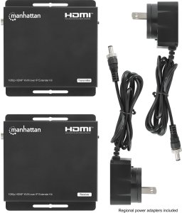 System przekazu sygnału AV Manhattan MANHATTAN 1080p60Hz HDMI KVM over IP Extender Set Przedłużacz sygnału HDMI do 120m przez kabel Cat6 lub sieć IP 7