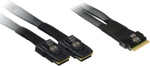 Inter-Tech 88885641 kabel SAS 0,75 m 24 Gbit/s Czarny 1