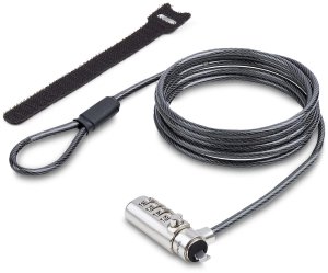 Linka zabezpieczająca StarTech StarTech SNBLC4D-LAPTOP-LOCK zapięcie do kabli Czarny, Srebrny 2 m 8