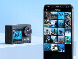 Kamera AKASO Zestaw Brave 4 Pro Action Cam 4K30FPS 20MP 64GB kamera sportowa 7