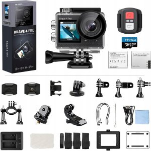 Kamera AKASO Zestaw Brave 4 Pro Action Cam 4K30FPS 20MP 64GB kamera sportowa 9