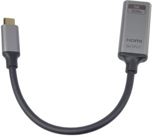 PremiumCord Adaptér USB-C na HDMI rozdzielczość obrazu 8K@60Hz,4K@144Hz 20cm 3
