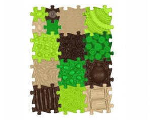 Askato Mata Sensoryczna Ortopedyczna Zestaw15w1 Nature 15 Puzzli Sensoryka Muffik / Mfk-097 4