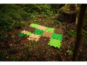 Askato Mata Sensoryczna Ortopedyczna Zestaw15w1 Nature 15 Puzzli Sensoryka Muffik / Mfk-097 5