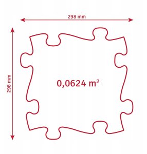 Mata Sensoryczna Ortopedyczna Zestaw 11w1 Medium 11 Puzzli Sensoryka Muffik / Mfk-021-01 7