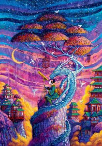Good Loot Good Loot Puzzle: Imagination - Roch Urbaniak - Sakura i Ryu (1000 elementów) 2