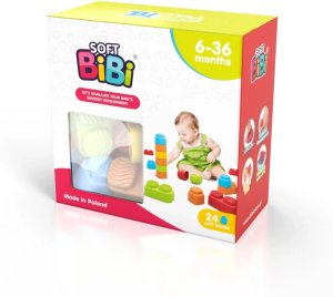 Klocki sensoryczne Soft BiBi 24 el. EDUKAMP 1