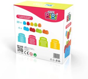 Meli Klocki sensoryczne Soft BiBi 24 el. 2