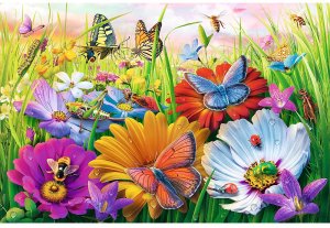 Trefl Puzzle EasyPiece Owady na łące 300 elementów (23103) 2