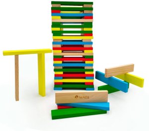 Klocki drewniane WABI Planks 12 cm - 200 szt. EDUKAMP 1