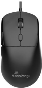 MediaRange Maus 6 Tasten kabelge. USB-C   800-2400 dpi  sw 1