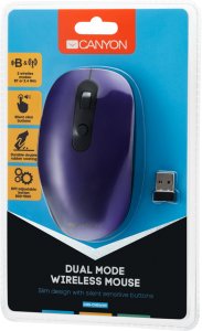 Canyon MW-9 myszka Biuro Po prawej stronie RF Wireless + Bluetooth Optyczny 1600 DPI 4